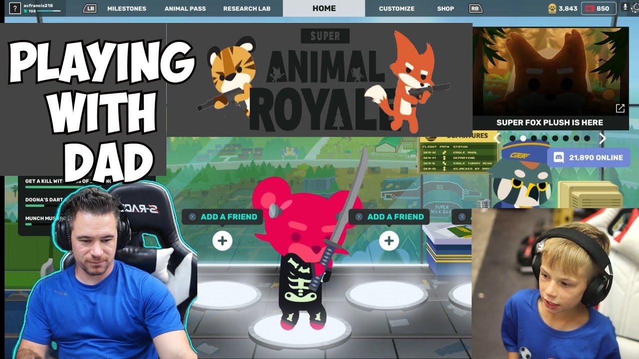 Animal Royale Duos: Playing with Dad is the Best!
