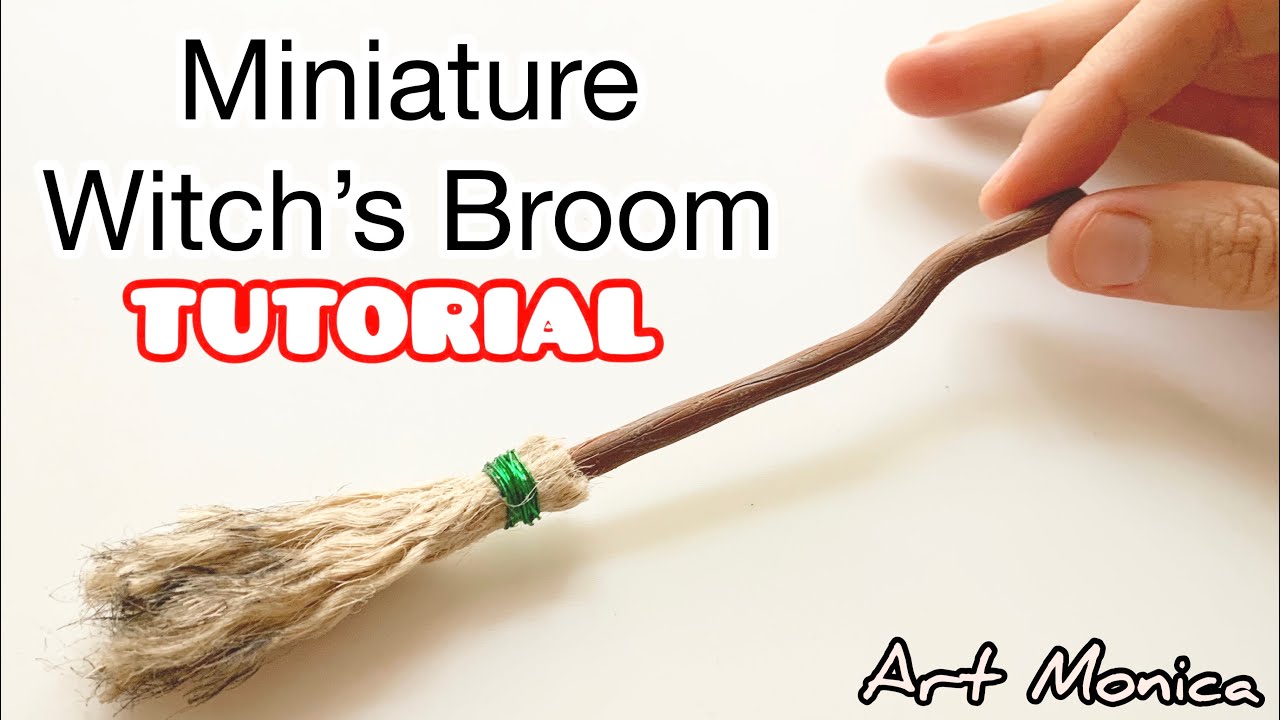 How to make a Miniature Witch’s Broom : TUTORIAL / DIY