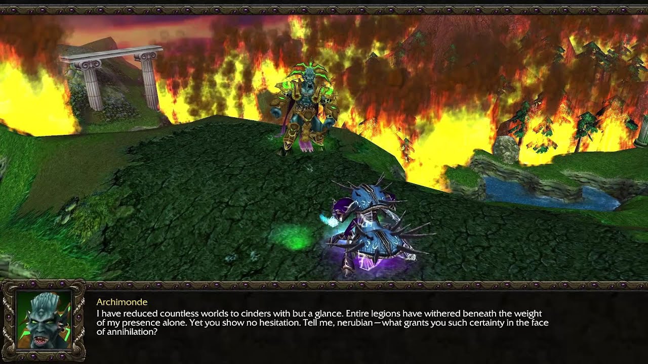 Anub'arak defies Archimonde