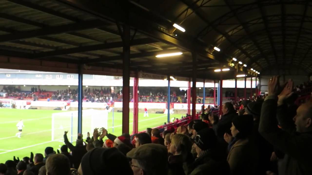 Barnet FC celebrating 3-1 win away at Aldershot Boxing Day mp4 2014 720