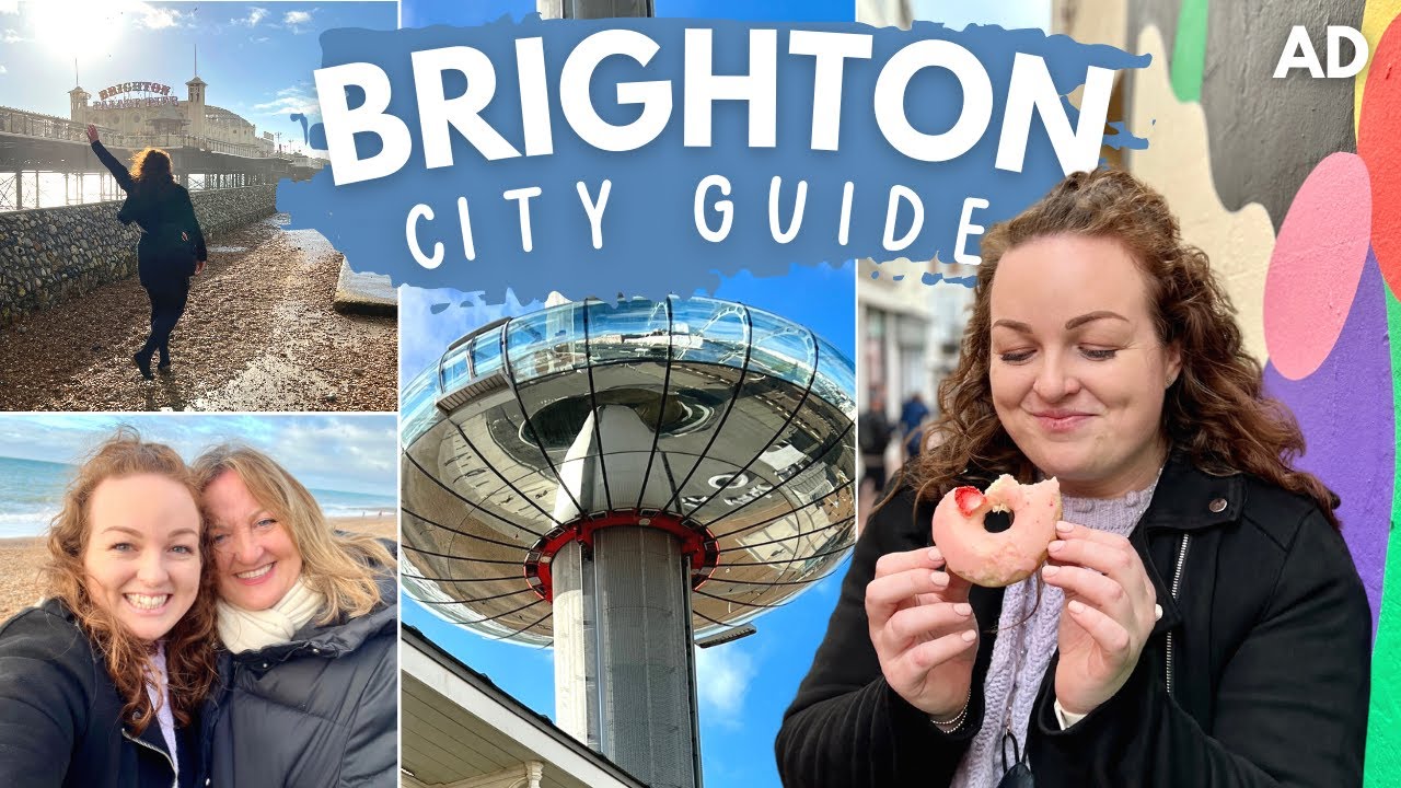 BRIGHTON TRAVEL VLOG 🎡 exploring the lanes, brighton pier, best food & i360 • city guide tour AD