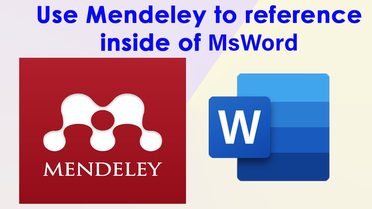 How to Use Mendeley to Reference in Microsoft Word | Mendeley Desktop