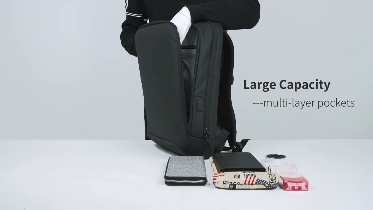 MR9008 MARK RYDEN Hard Shell Backpack Slim Casual Daypack