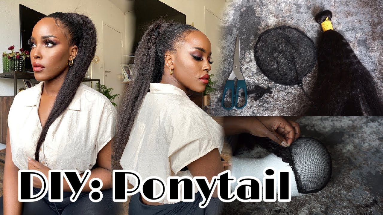 DIY PONYTAIL Echthaar | einfach selber machen | Haare, Netz, Zubehör | Victoria Hadithi