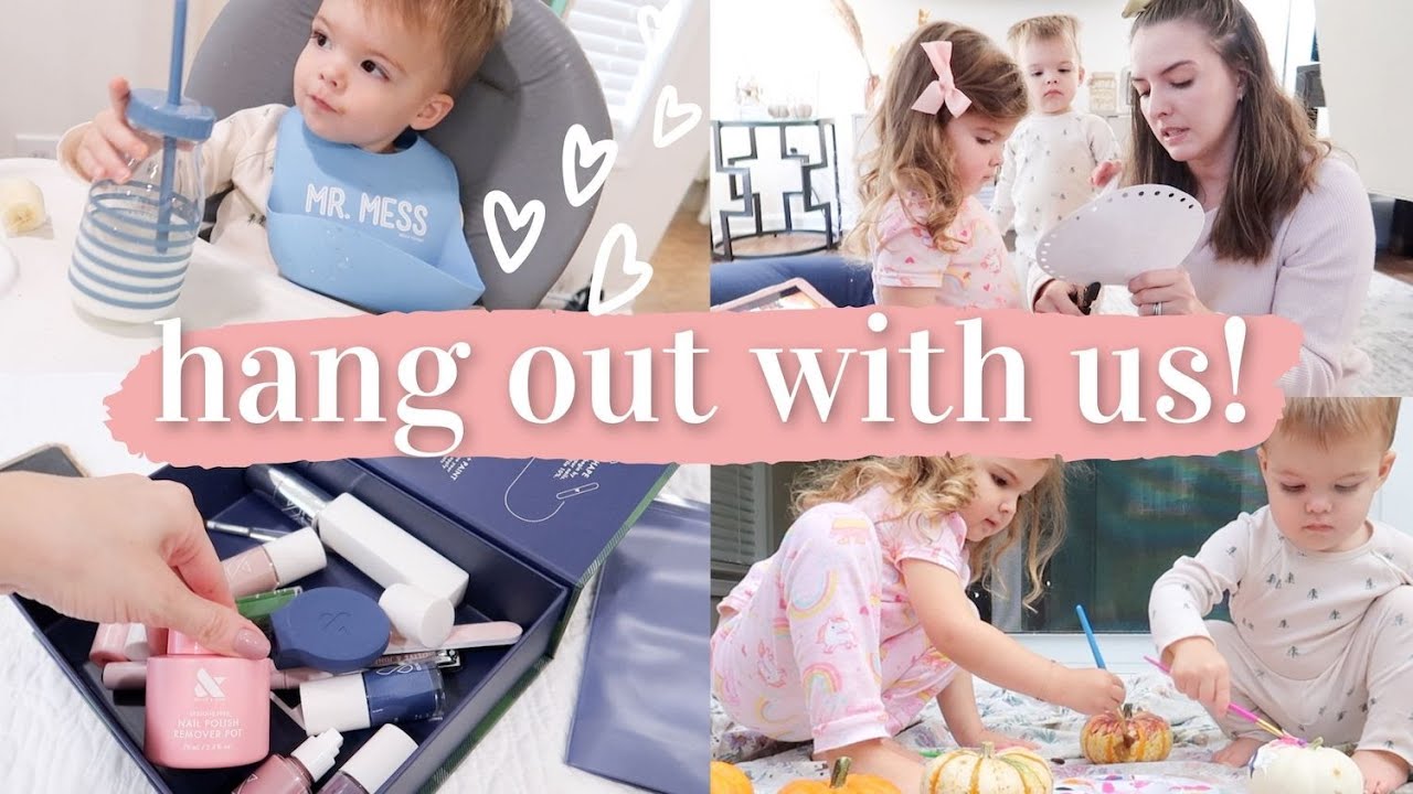 painting pumpkins, homeschool curriculum, new toys! | DAY IN THE LIFE OF A MOM OF 2 | KAYLA BUELL