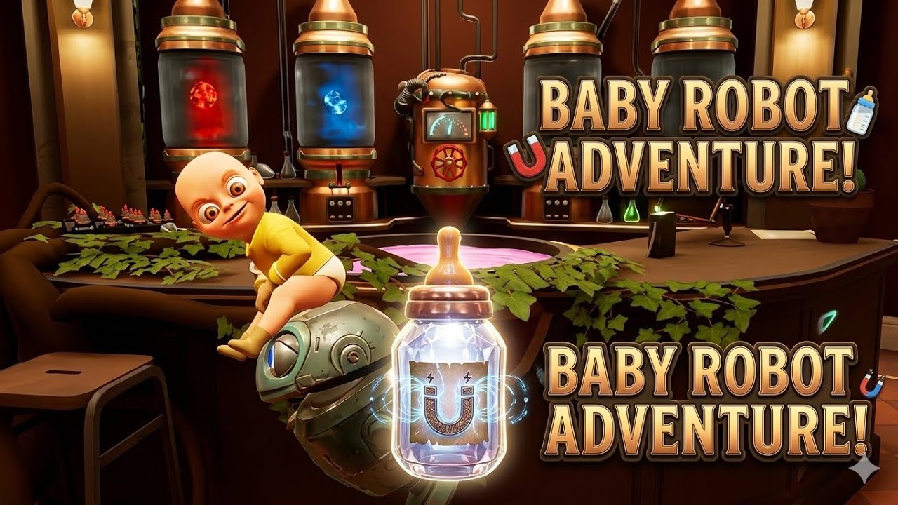 the baby robot cartoon video 