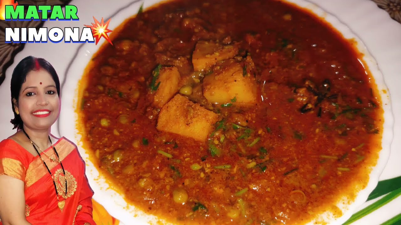 😋 Sardi Special Aalu Matar NIMONA | Fresh Green Peas Lunch and Dinner Recipe