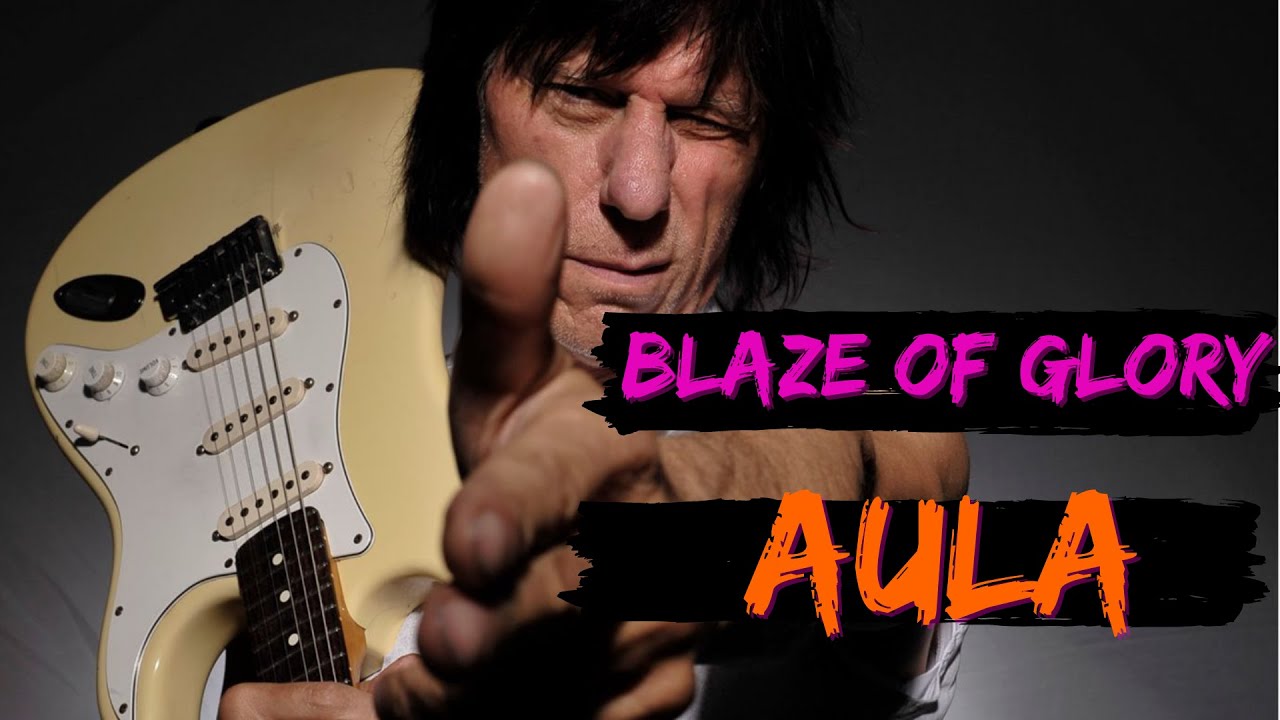 Blaze of Glory Passo a passo Aula de guitarra. Solo Lesson