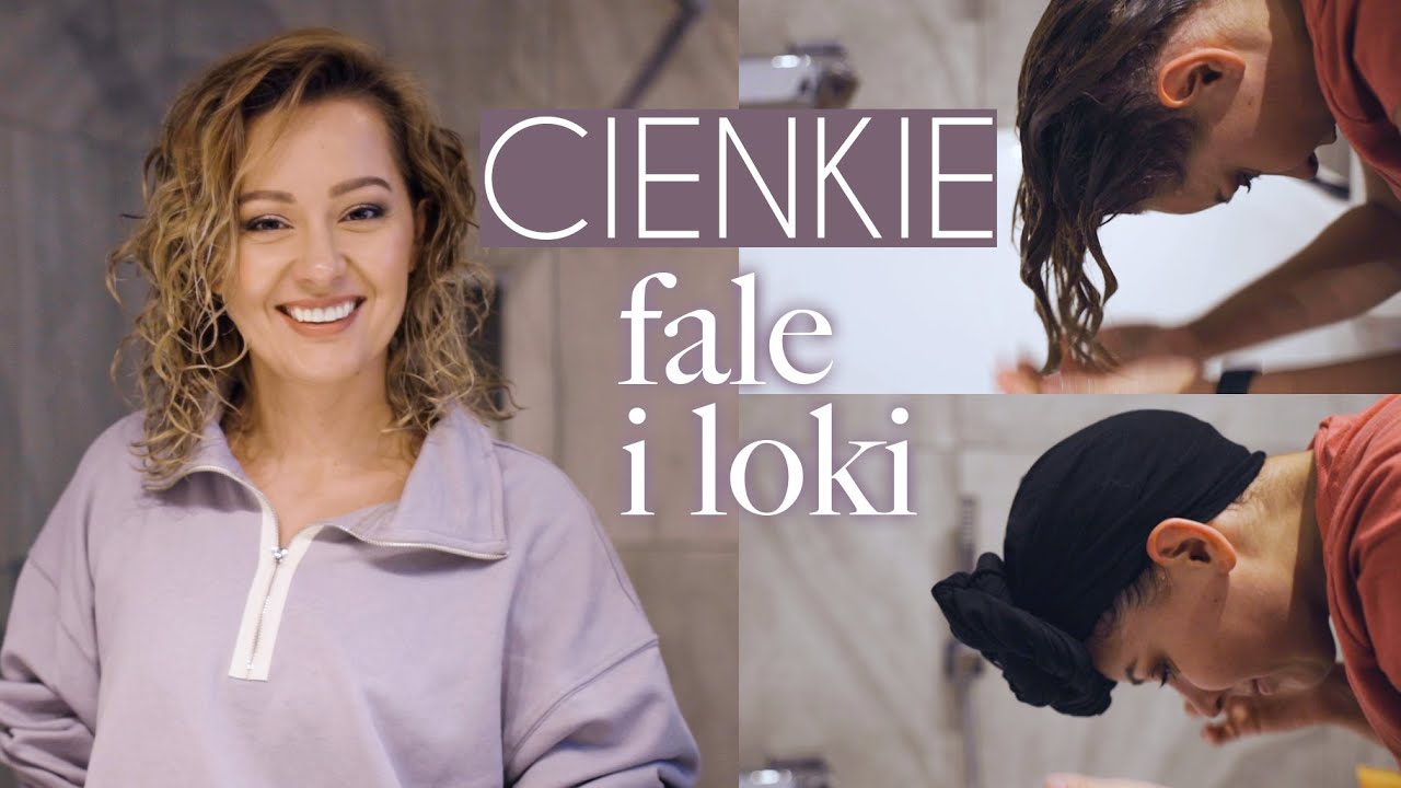 JAK MYĆ I STYLIZOWAĆ CIENKIE FALE I LOKI? *KROK PO KROKU* z Czarszką 🥣 | Curly Madeleine