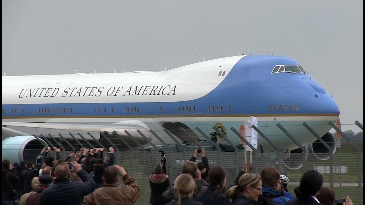 Air Force One Takeoff at Hannover Airport