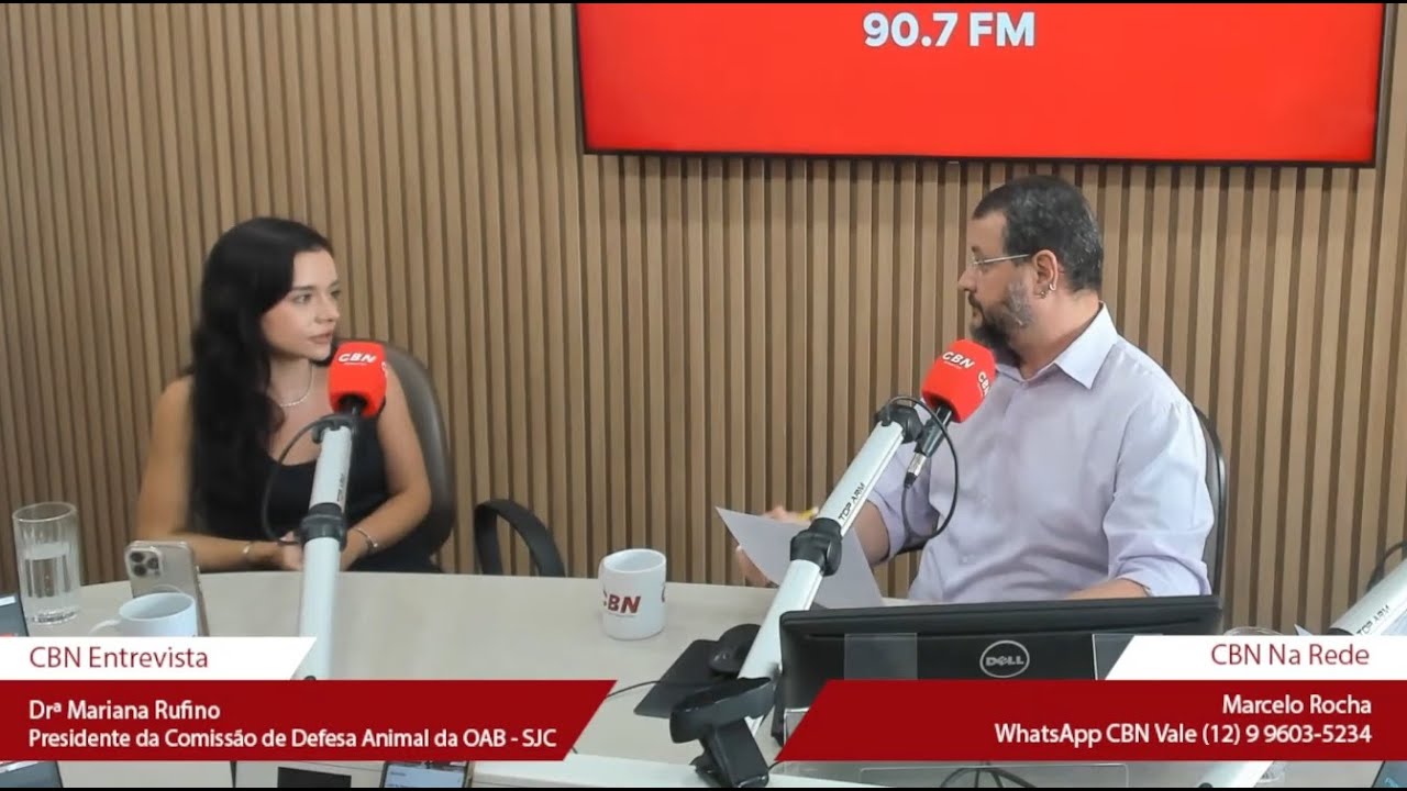 CBN Na Rede: Drª Mariana Rufino (OAB-SJC) e Danilo Gonzaga, cantor e compositor #NoArNaCBNVale