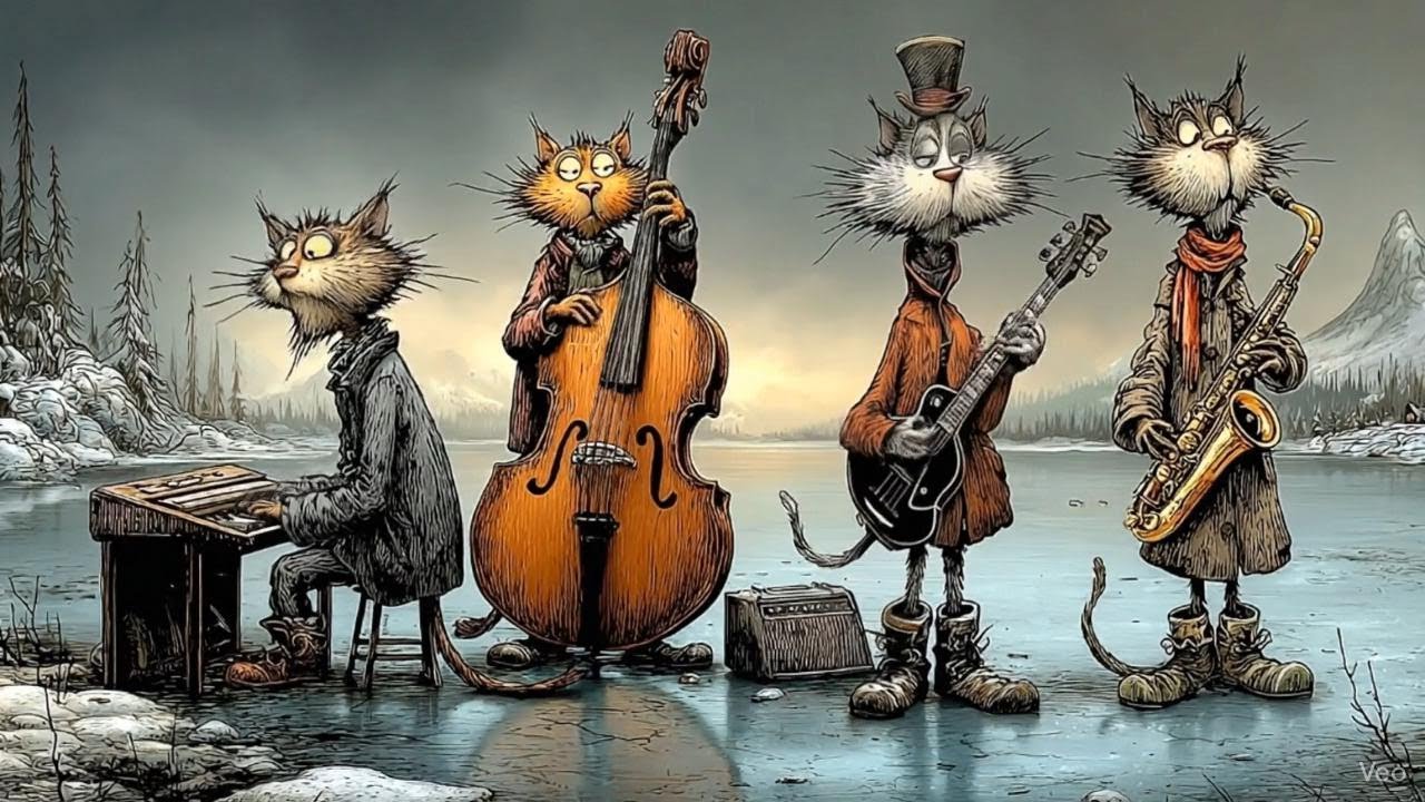 Bass-Forward Vintage Jazz – Walking Bass with Baritone & Tenor Sax