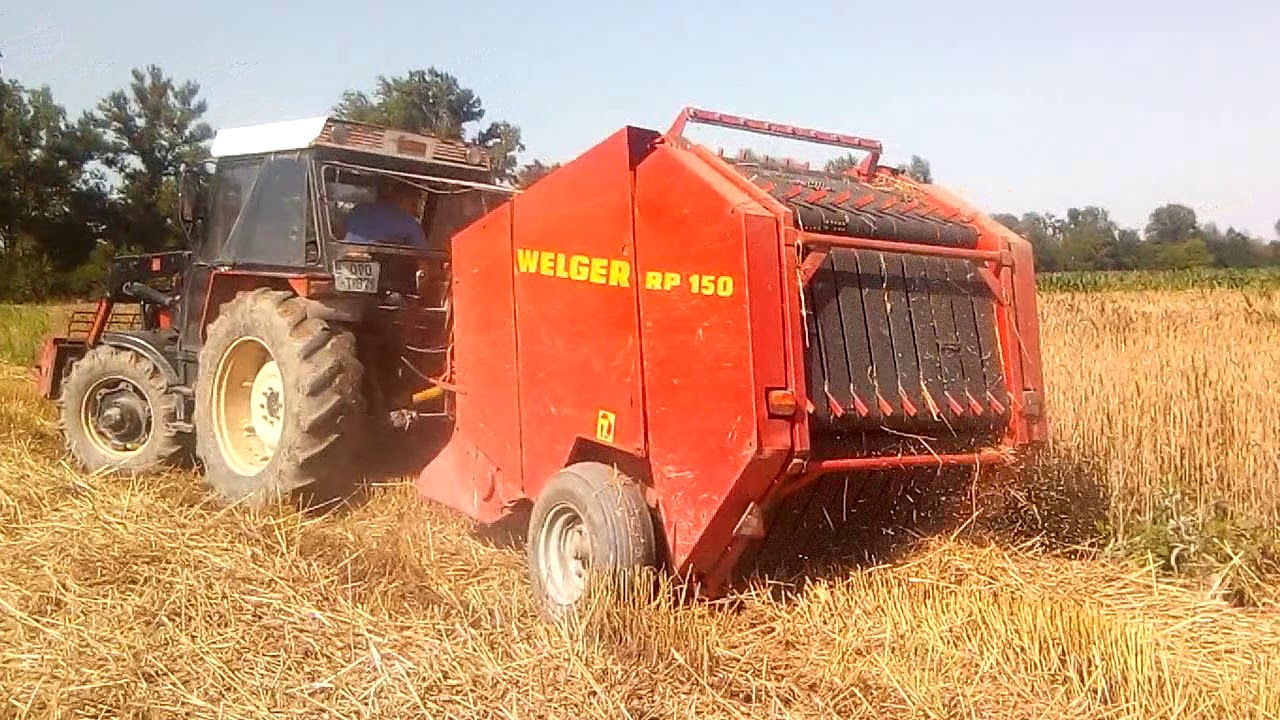 Baliranje slame- straw baling Janjari 01.07.2019.
