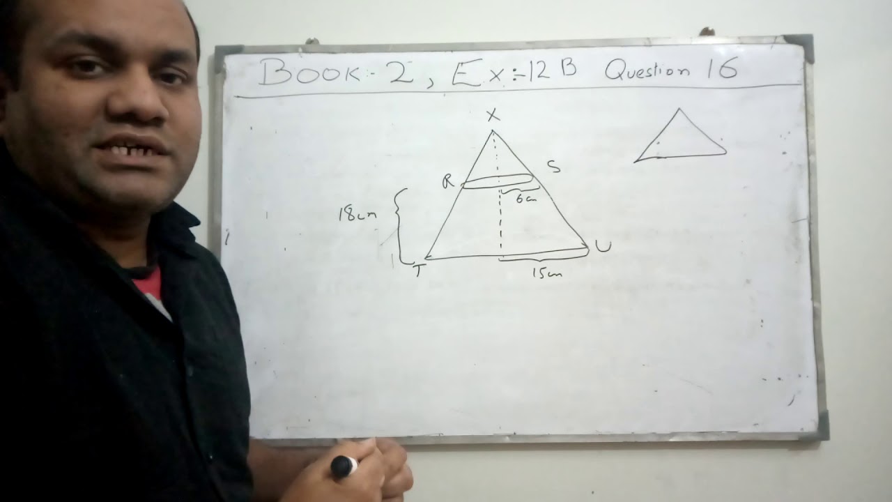 O level Advance Math Book 2 Questions 16 Ex 12B
