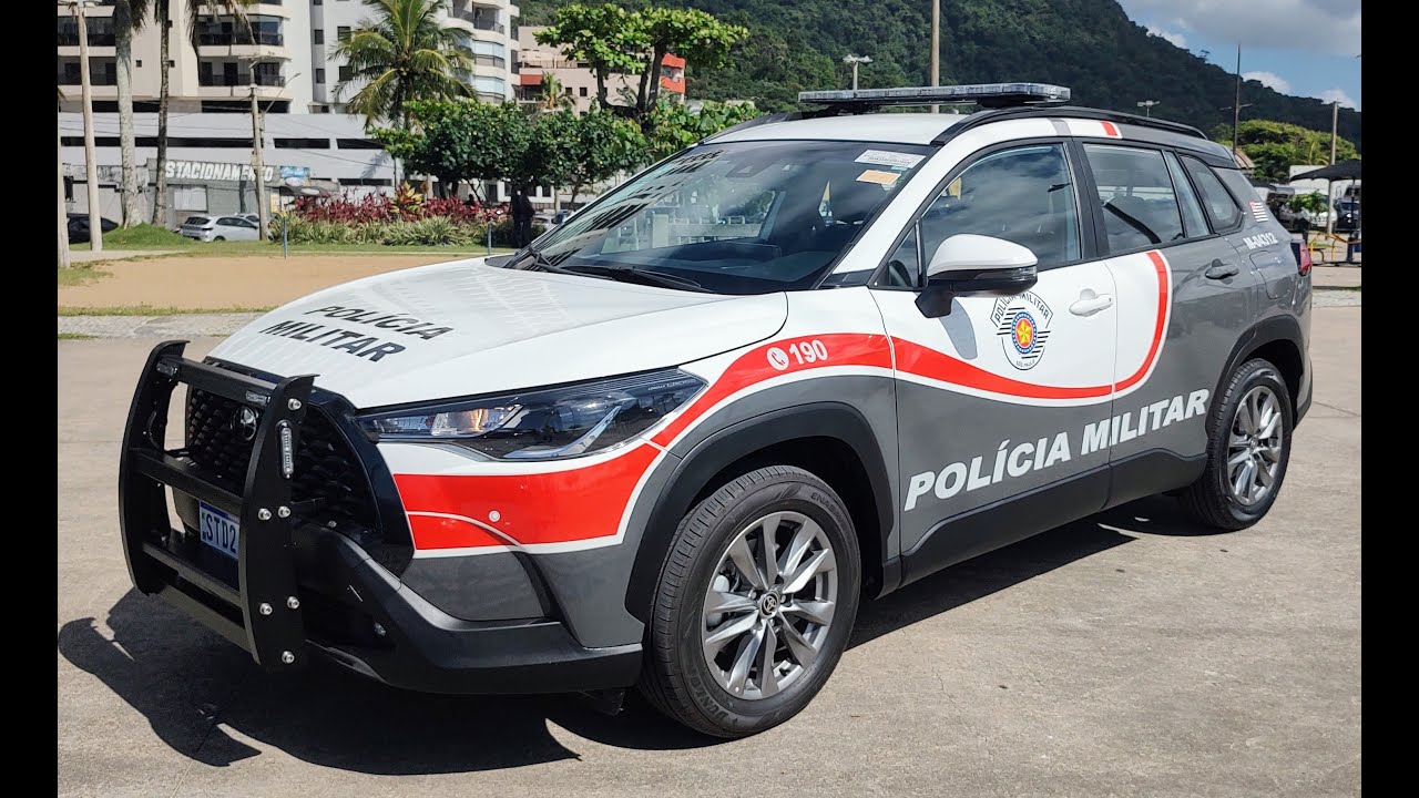 Desfile de Abertura da Operação Verão SP 2023 2024 no Guarujá Viaturas novo grafismo