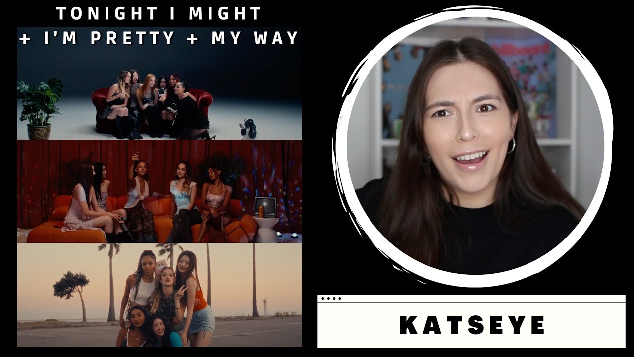 KATSEYE (캣츠아이) “Tonight I Might” Lyric Video + “I'm Pretty” Video + “My Way” Lyric Film REACTION