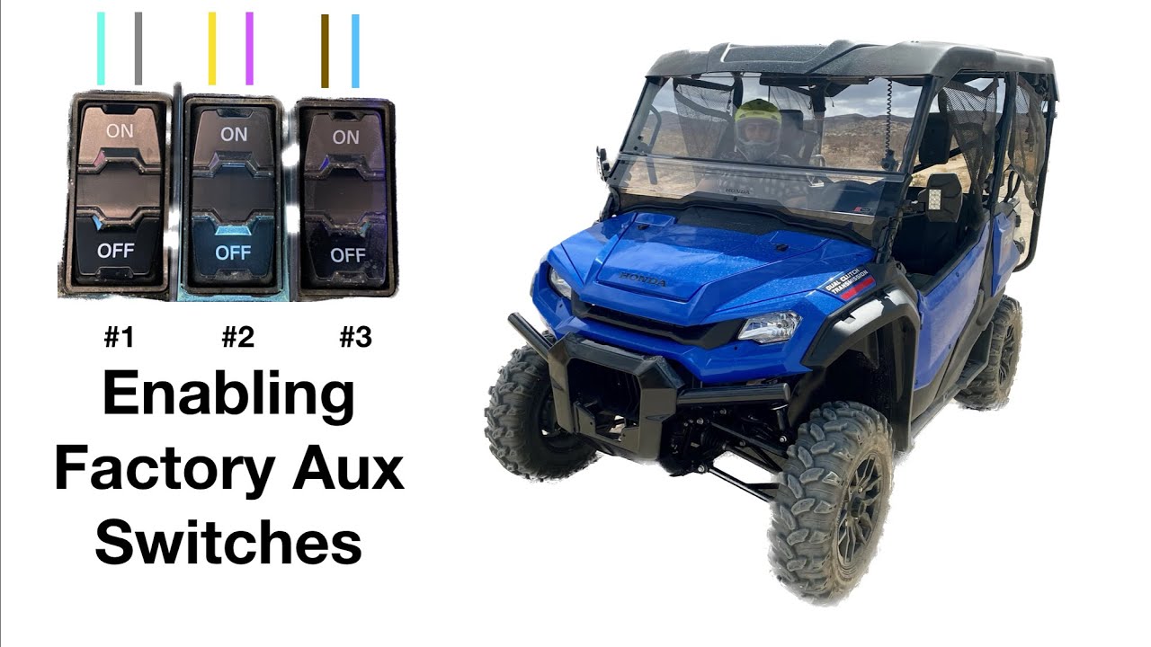 Aux Switch Harness for Pioneer 1000 #hondapioneer #offroad #honda