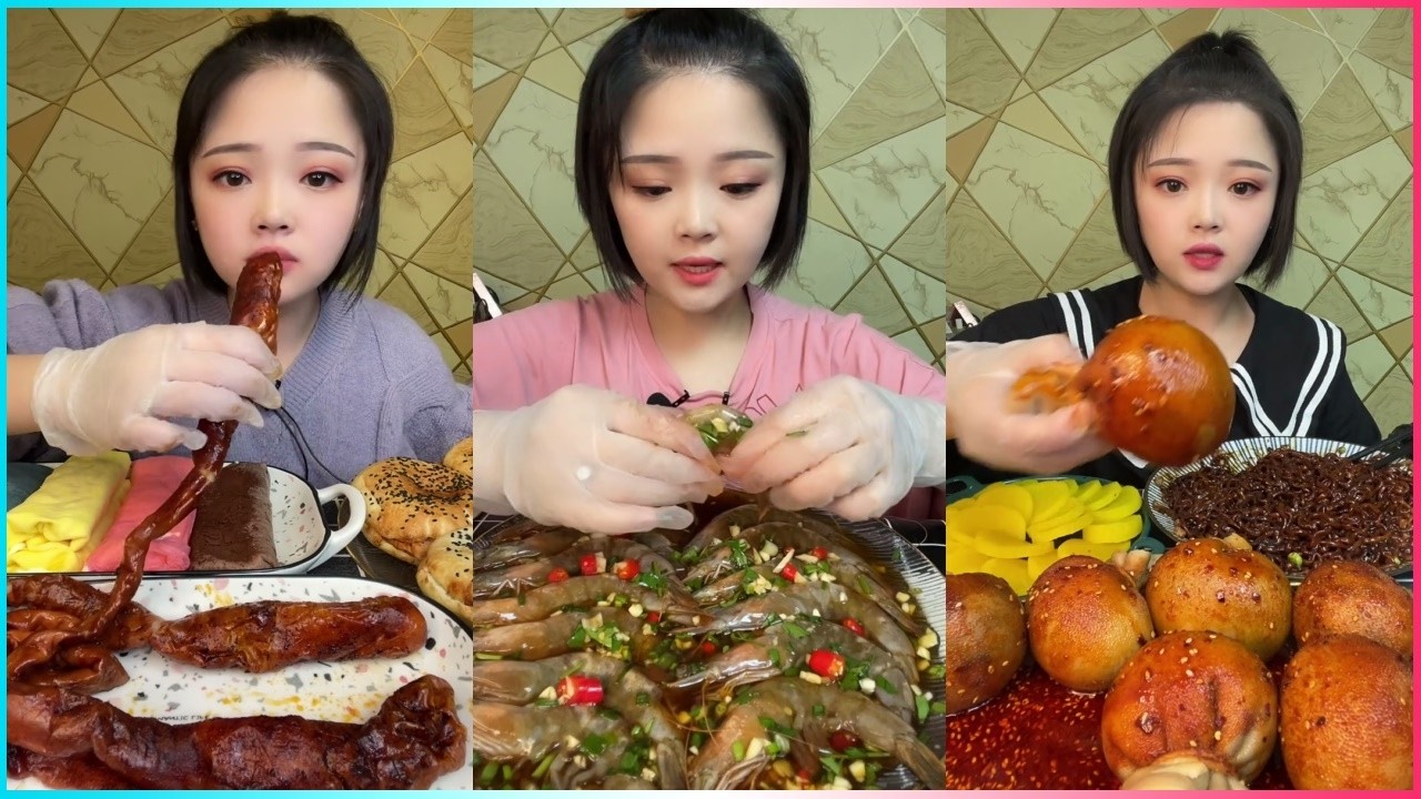 ASMR 먹방 サクサク 바삭 リアル音 (노토킹) #vlog1