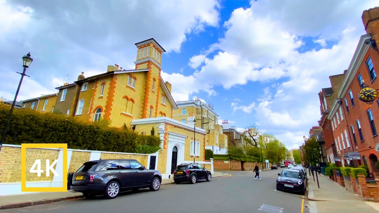 Explore Beautiful West London in Spring | 4K Walking Tour