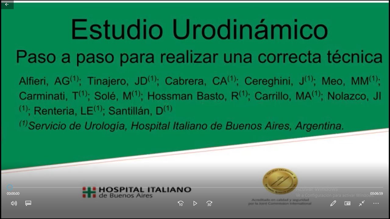 ¿CÓMO REALIZAR UN CORRECTO ESTUDIO URODINÁMICO?