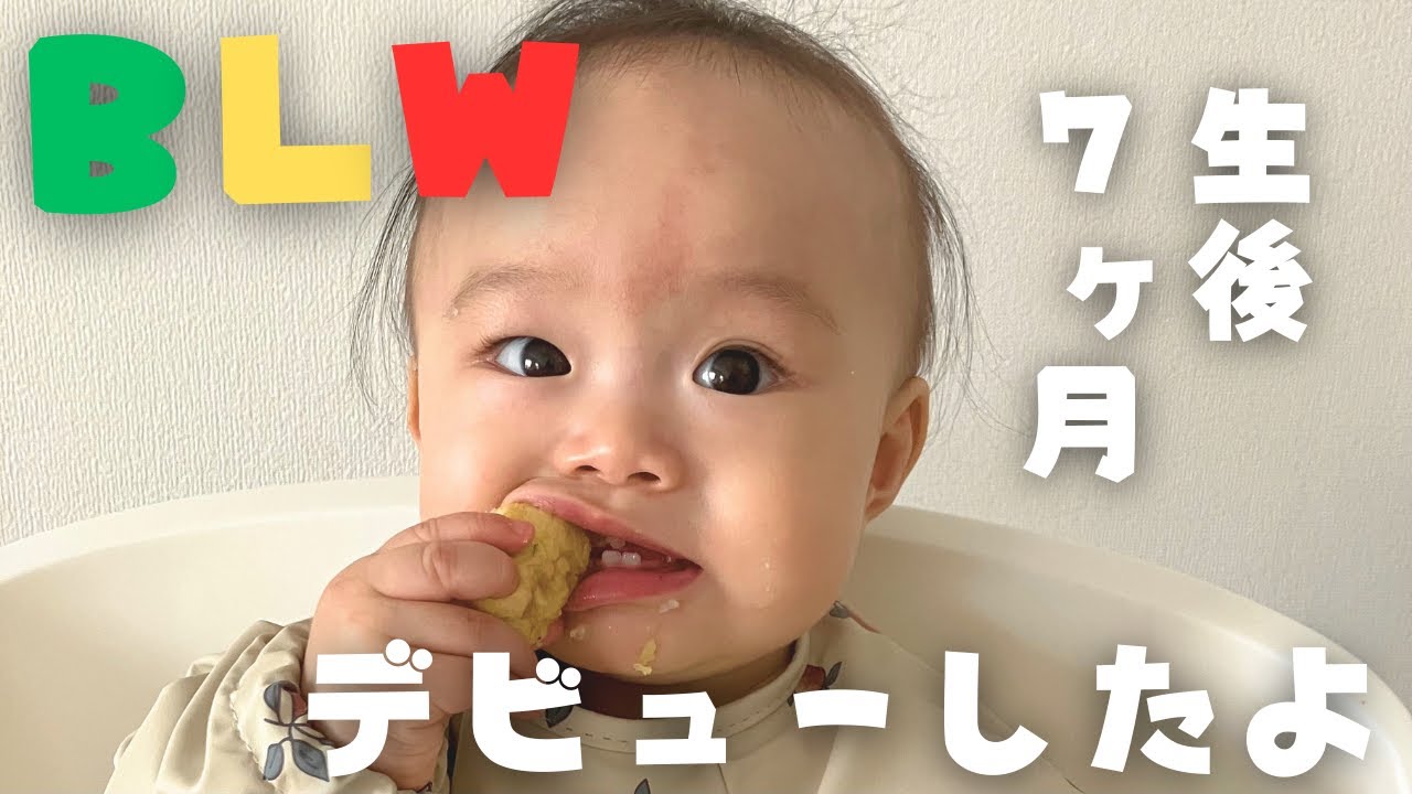 【BLW離乳食】7ヶ月赤ちゃんの食事に密着┃パクパク食べる手づかみレシピ🐟┃始めて良かったこと