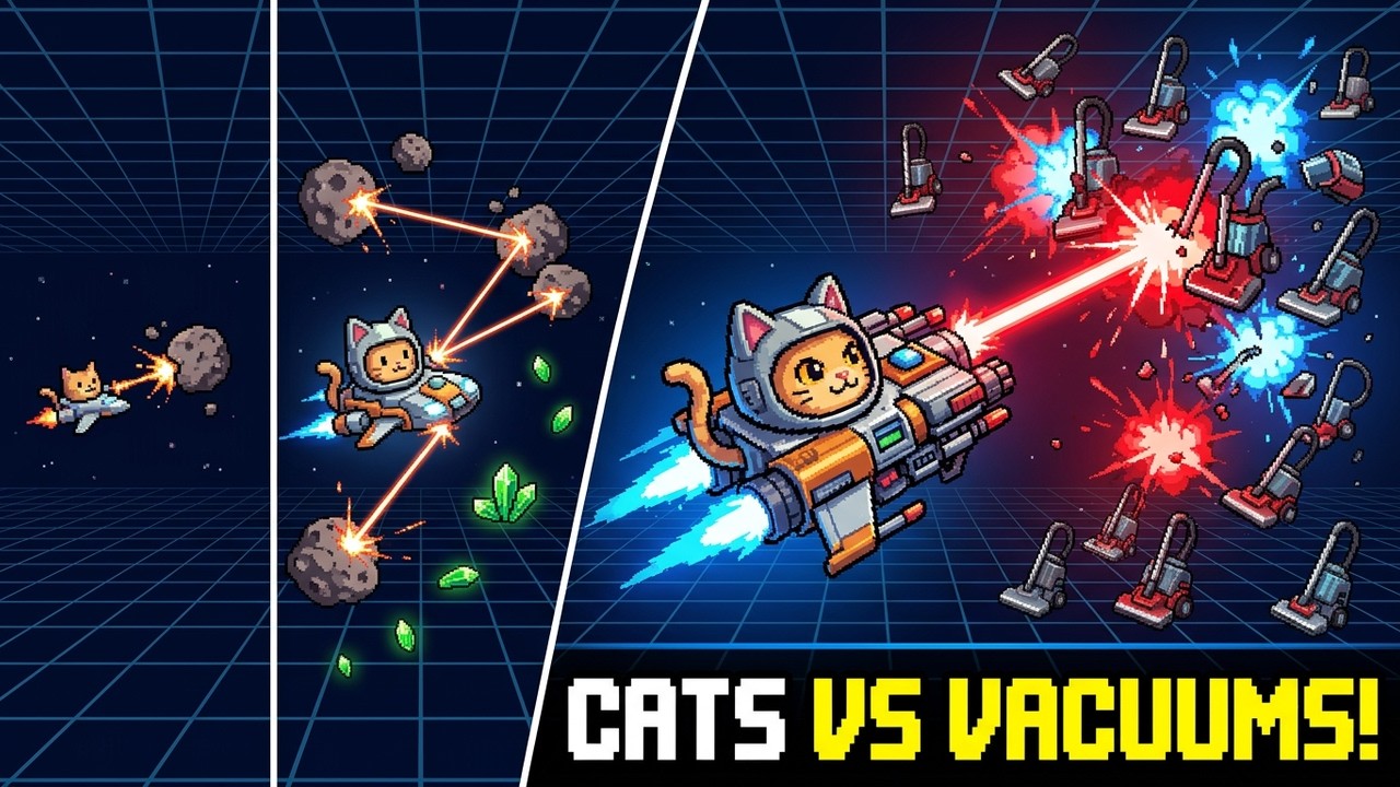 Piloting A Ship As A Cat To Defend Against The Vacuum Menace Is RAD