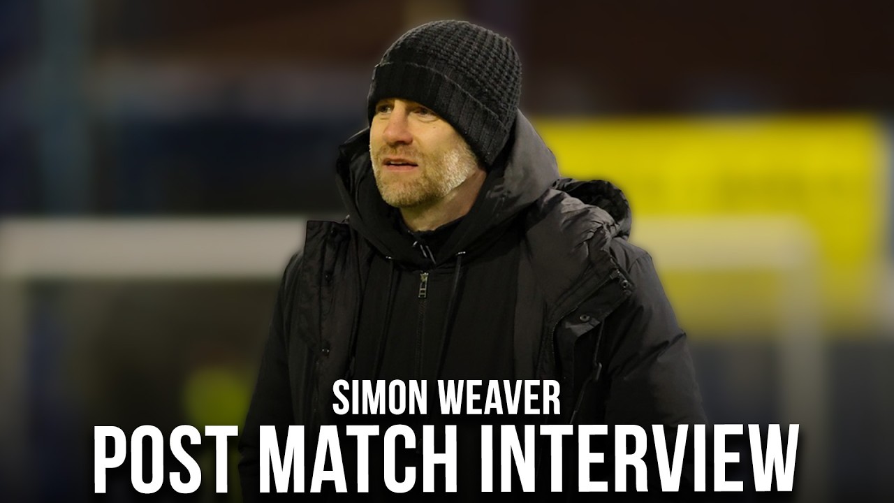 POST MATCH // Simon Weaver after tonight's win against Barrow