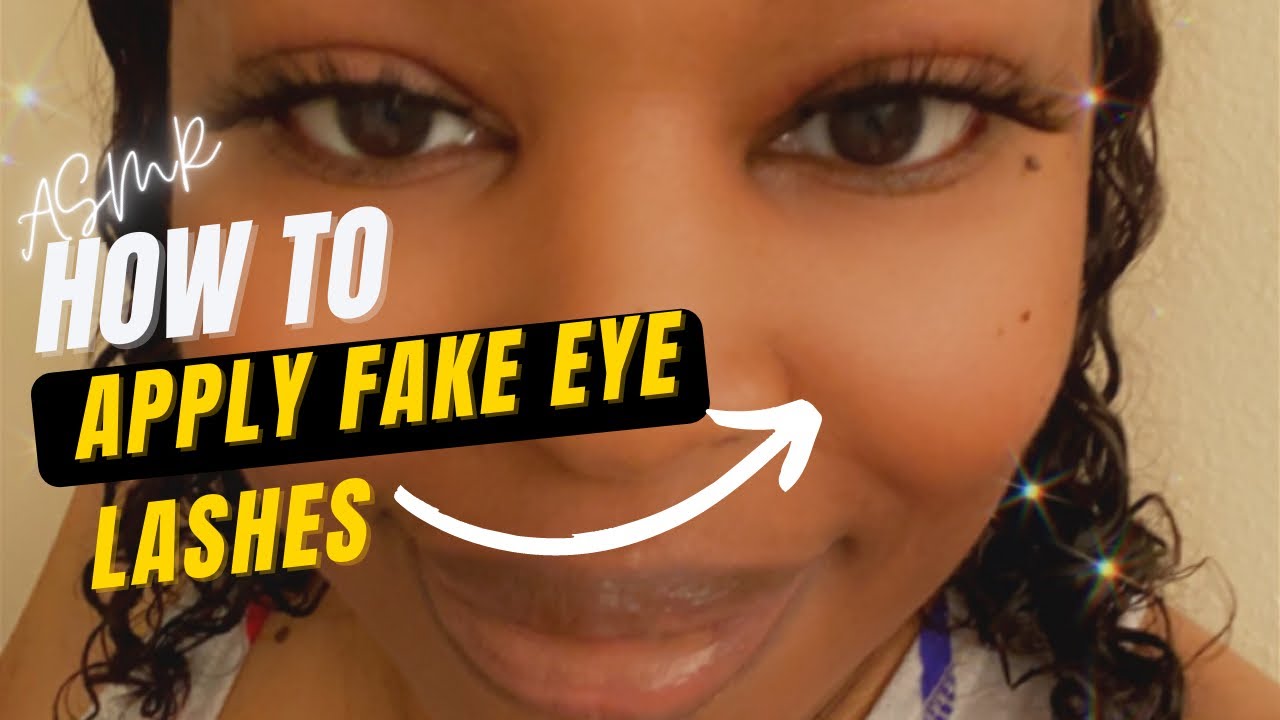ASMR Applying My Fake Eye Lashes😍  (Chit Chat Whispers) Layered Mouth Sounds 👄