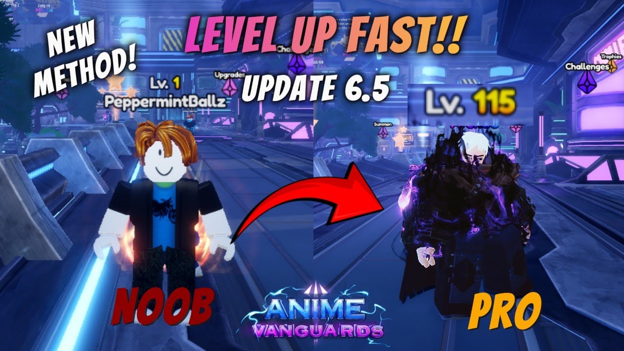 *FASTEST* way to LEVEL UP in Update 6.5 New Method!! | Anime Vanguards