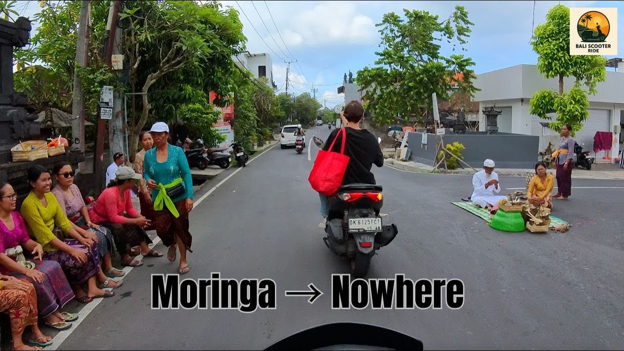 Bali Scooter Ride | Moringa Cafe to nowhere (Canggu POV, morning, 10am, 14 October 2025)