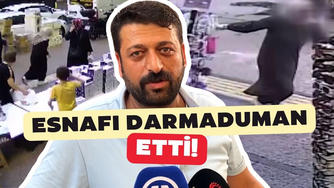 Mersin'de bir kadın iş yerlerindeki tezgahları böyle dağıttı #shorts