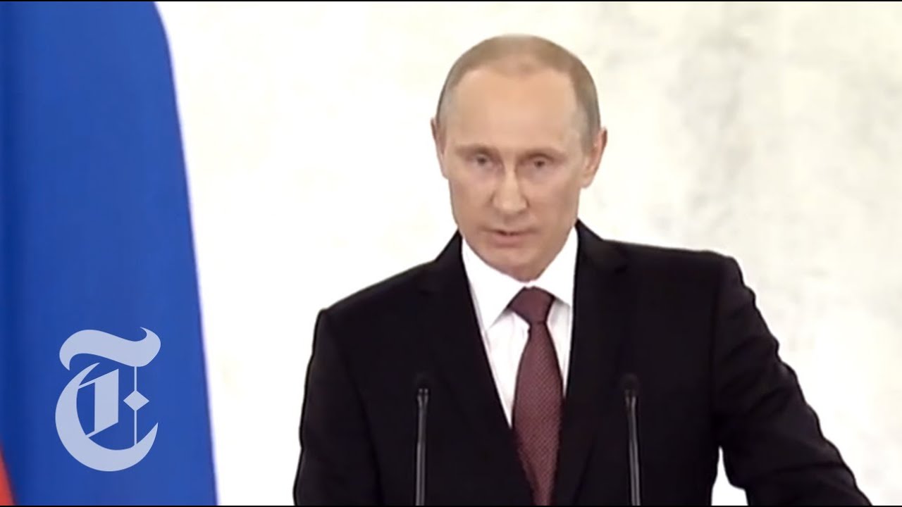Ukraine 2014 | Vladimir Putin Announces Crimea Annexation | The New York Times