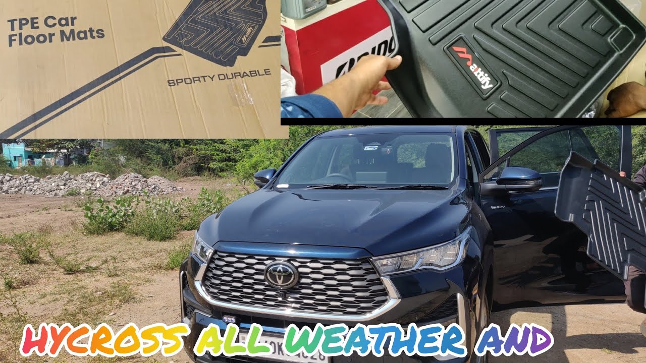 TOYOTA HYCROSS TPE ALL WEATHER MATS FULL MAT SURYATYRESSERVICES PRODDATUR 