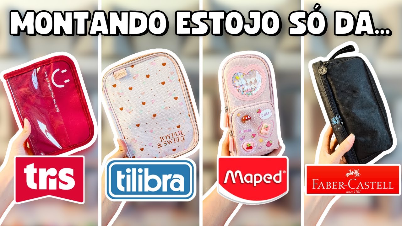 MONTEI 4 ESTOJOS COM 4 MARCAS DIFERENTES *As Mais Pedidas!