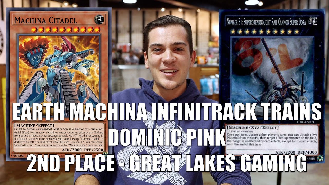 2nd place! EARTH Machina Infinitrack Trains Deck Profile ft. Dominic Pink  | Yu-Gi-Oh!