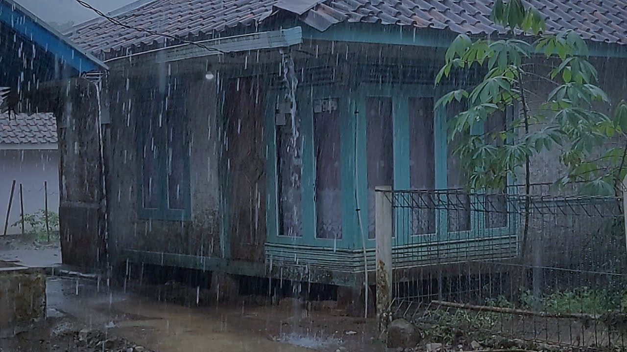 Hujan Deras & Petir Pengantar Tidur - Tidur Lelap Seketika | indorain