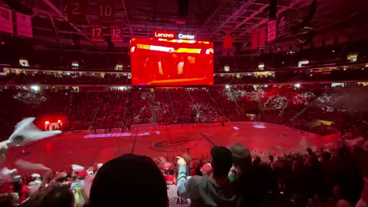 Carolina Hurricanes vs NJ Devils R1 G1 of the Stanley Cup Playoffs April 20th, 2025 Full Intro