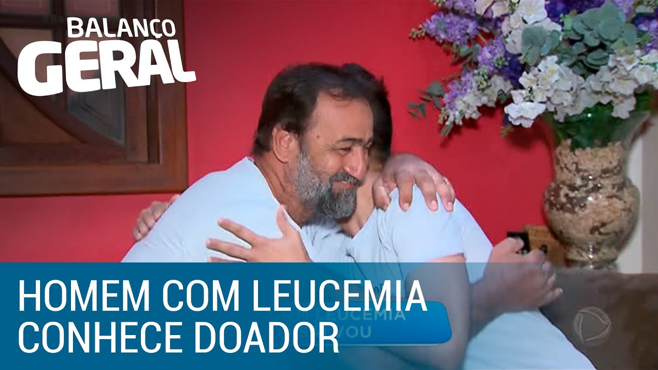 Homem com leucemia conhece seu doador de medula óssea