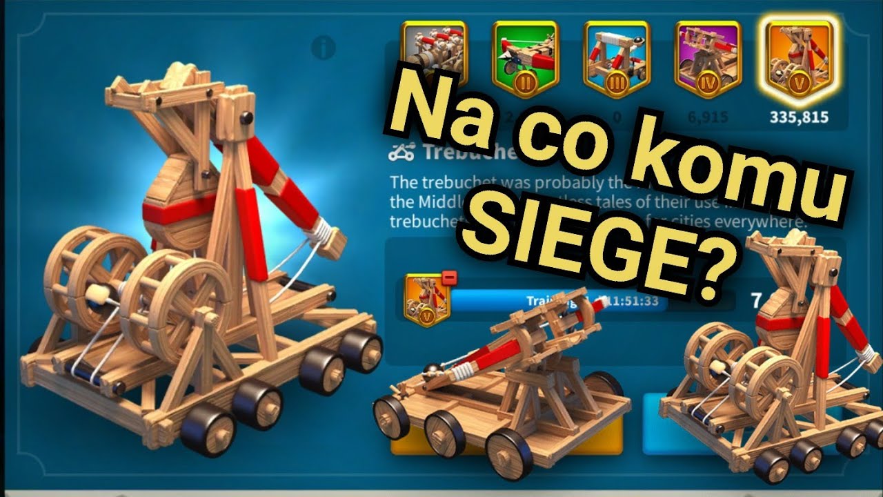 JEDNOSTKI OBLĘŻNICZE w Rise of Kingdoms. Czyli na co komu siege?