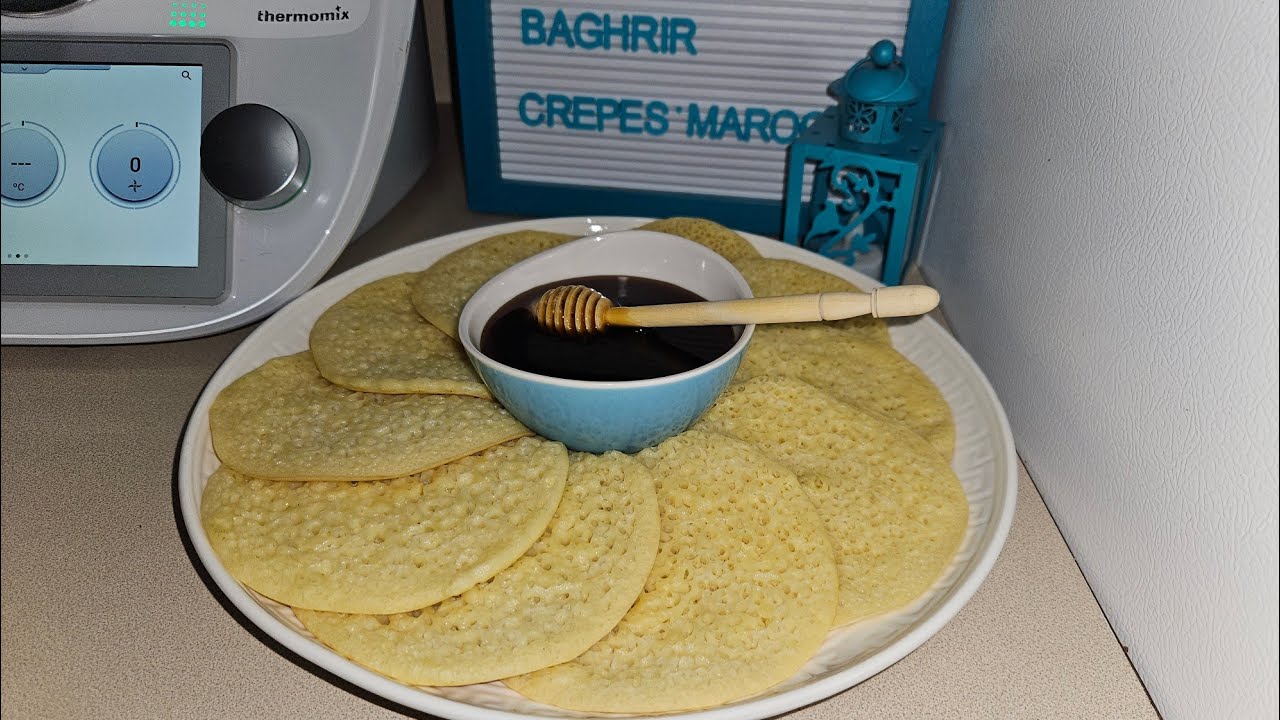 Baghrir, crêpes marocaine au thermomix#thermomix,