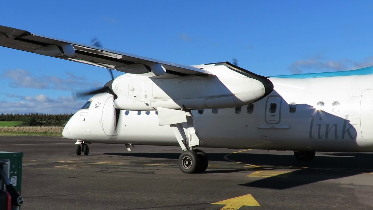 Air New Zealand Dash 8 Q300 Start Up, Taxi and Take-off Taupō Airport