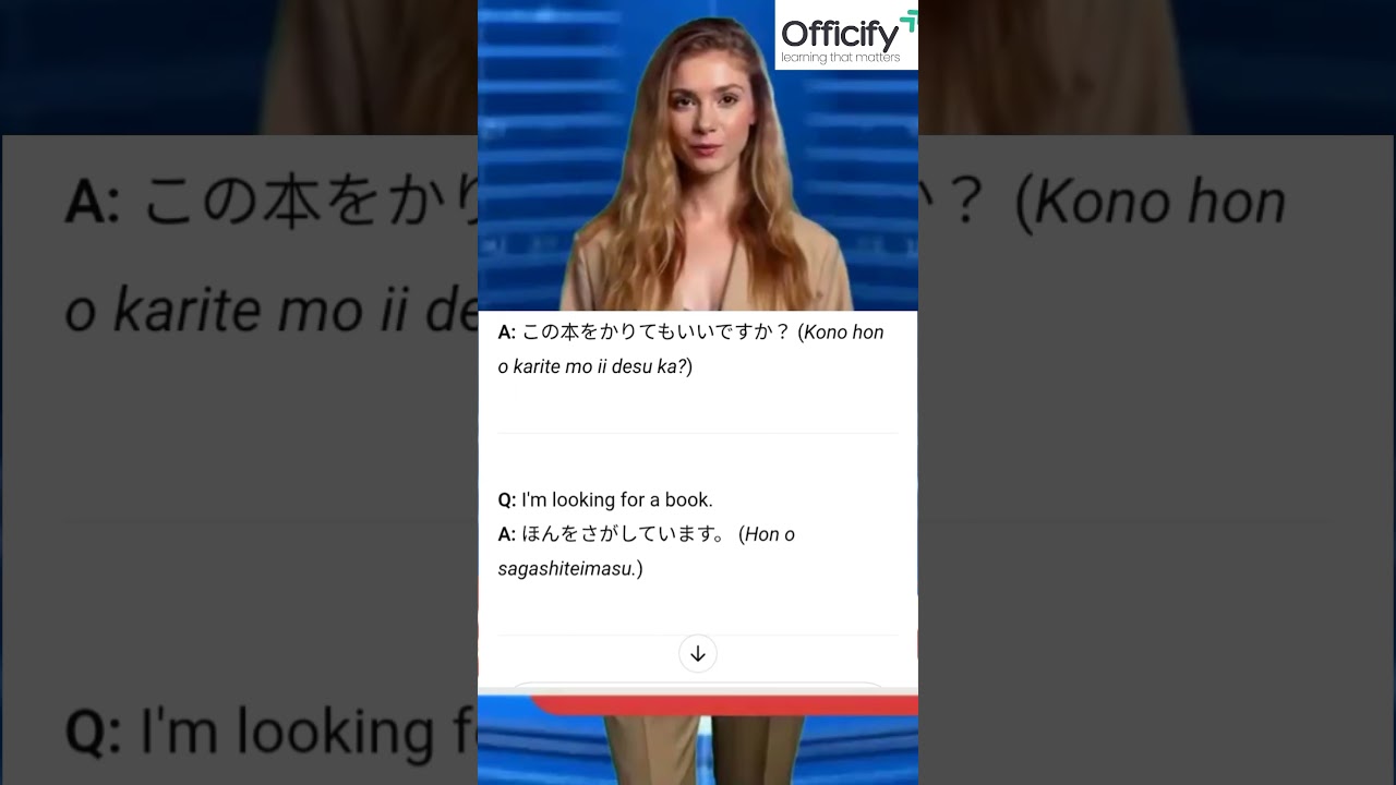 Some Basic Japanese Phrases Used in Library | Learn Japanese for beginners