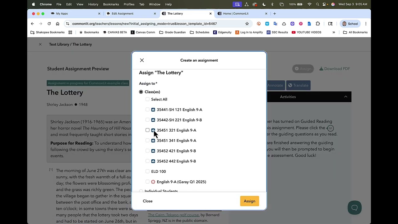CommonLit Canvas Integration