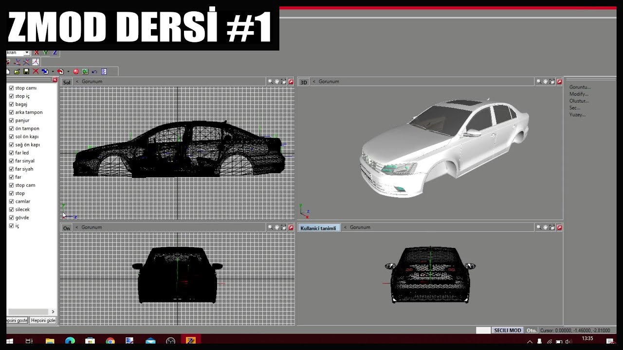LFS ZMODELLER DERSİ #1 (PARÇA İSİMLENDİRME)