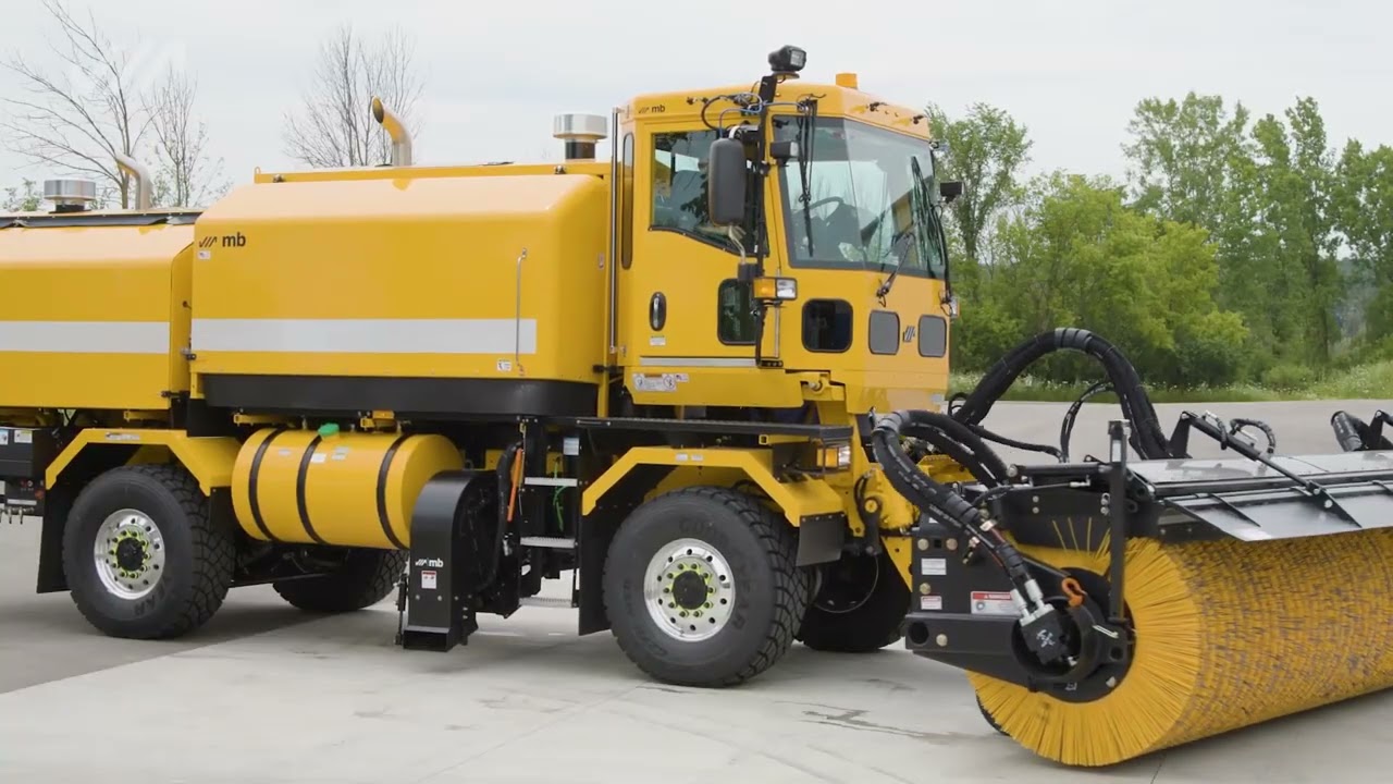 MB3 w/ Front-Mount Broom Airport Runway Snow & Ice Clearing Equipment