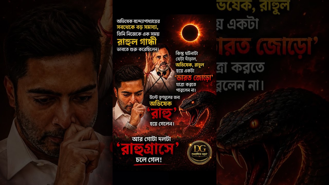 From Rahul Aspirations to TMC&rsquo;s &ldquo;Rahu&rdquo;! #rahulgandhi #congress #tmc #AbhishekBanerjee #politics