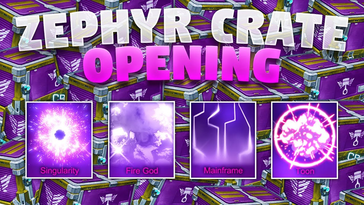 20 Zephyr Crate Opening On Rocket League