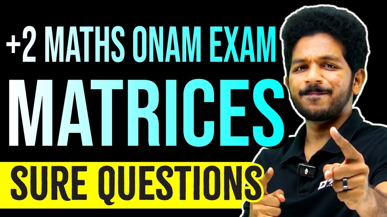 Plus Two Maths | Matrices - 6 Mark Sure Question | Very Important Question | Exam Winner +2