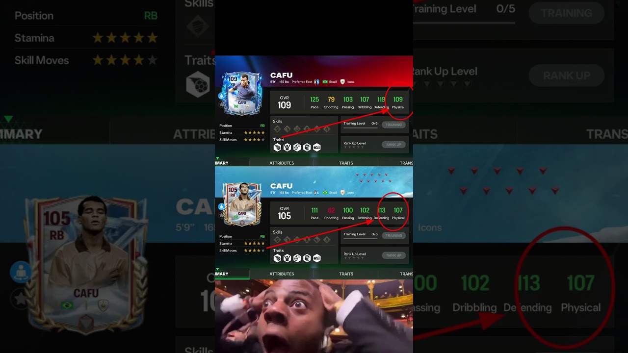EA SPORTS 🤣 OVR +4 😃PHYSICAL+2 