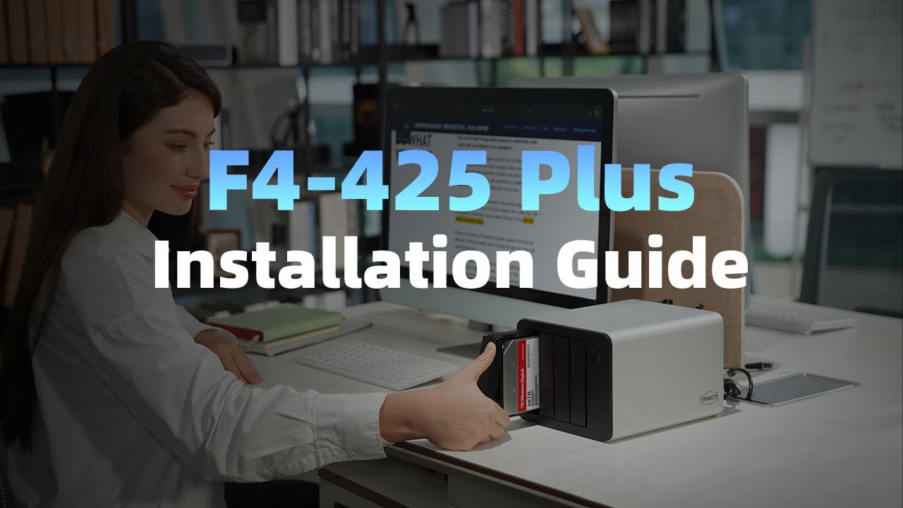 How to Install a Hard Drive - for TerraMaster F4-425 Plus